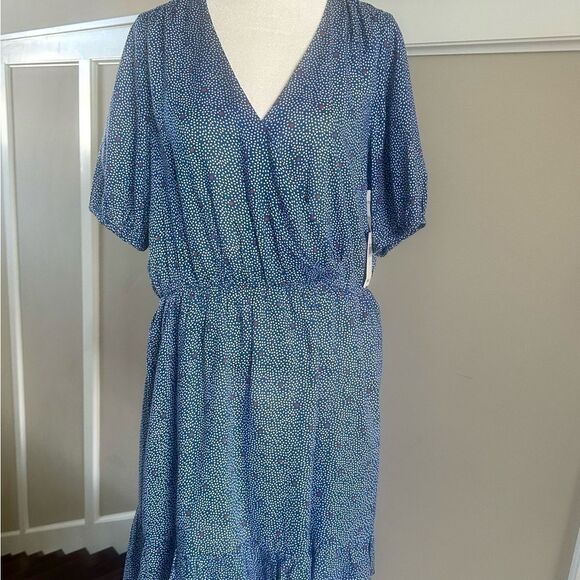 Lucky Brand Mila, polka dot wrap dress. - Picture 3 of 6